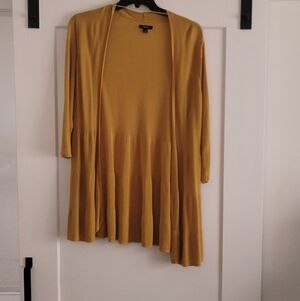Alfani Golden Yellow Open Cardigan